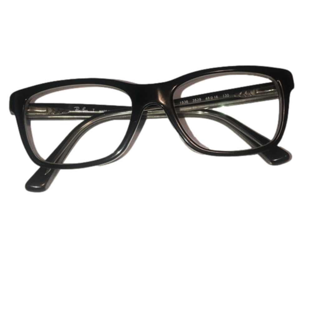 RAYBAN Wayfarer Optics Kids Black /Clear Eyeglasses Frames RB1536 3529 48☐16 130